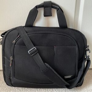 Rare Samsonite Morden Utility Laptop Messenger Bag Black Color
